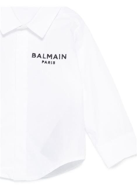 Camicia con logo ricamato BALMAIN KIDS | BY5530 P0562100NE